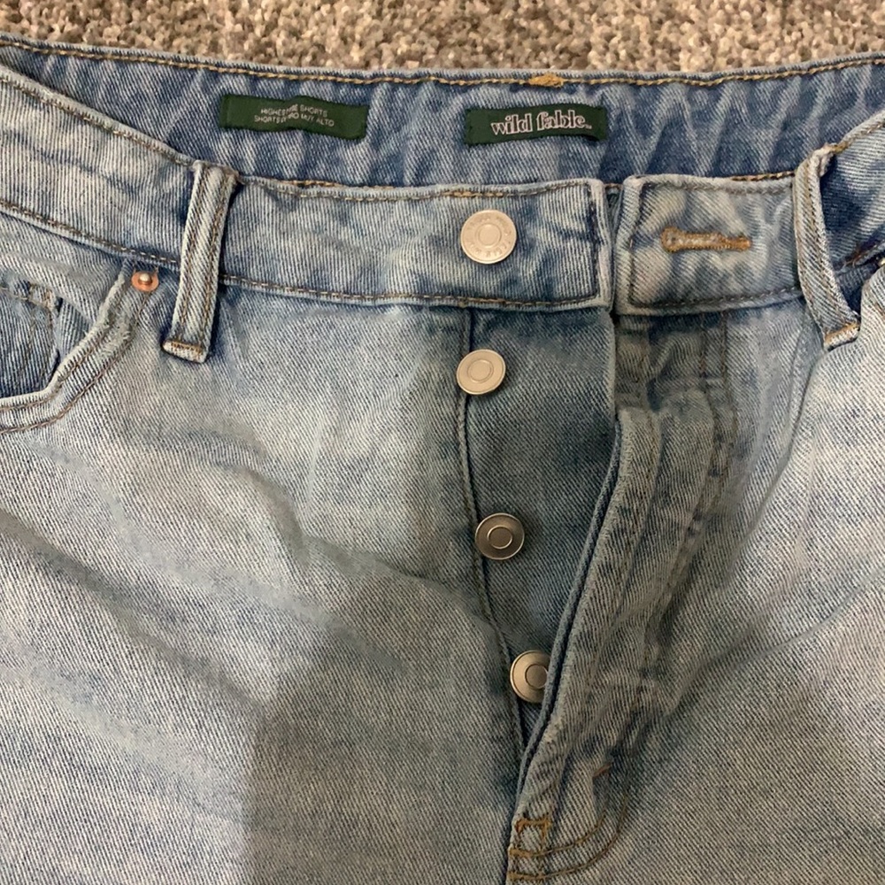 Highest Rise Button Fly Shorts - Picture 2 of 3